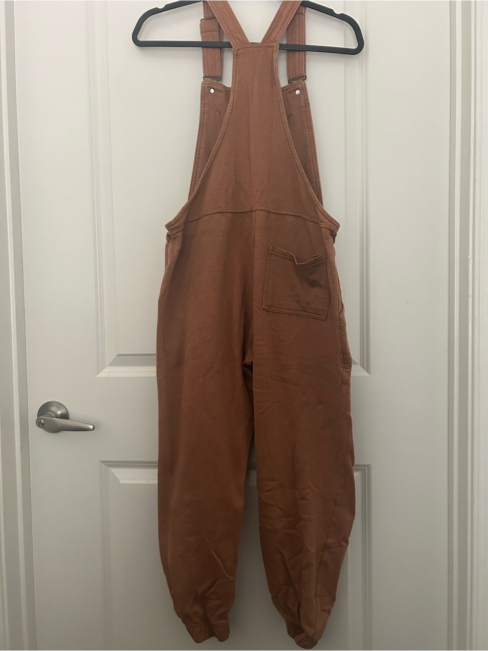 Wallflower Rust Brown Cotton Drawstring Overalls Jumpsuit - Picture 3 of 3